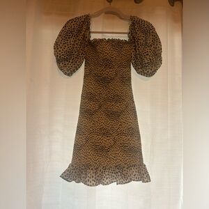 Jealous Tomato Smocked Mini Dress with Ruffle Hem